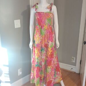 Flying Tomato Pink and Green Dress